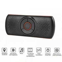 Wireless Bluetooth-compatible Car Kit Set Handsfree Speakerphone Multipoint Sun Visor Speaker for Phone Smartphones Car B-T