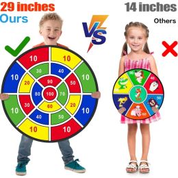 74cm/29" Large Dart Board For Kids, Kids Dart Board With Sticky Balls, Boys Toys, Indoor/Sport Outdoor Fun Party Play Game