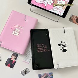 MINKYS Kawaii Cat Dog PU Leather A5 Kpop Photocard Binder Collect Book Idol Photo Card Holder Photocards Album