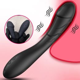10 Modes Dildo Vibrator Strong Motor Gspot Clitoral Stimulator Vagina Massage Female Masturbator Adult Sex Toys For Men Woma 240403