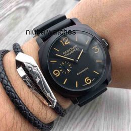 Movement Luxury Mechanical Watch Swiss Automatic Sapphire Mirror 44mm 13mm Imported Rubber Strap Brand Designers Wrist