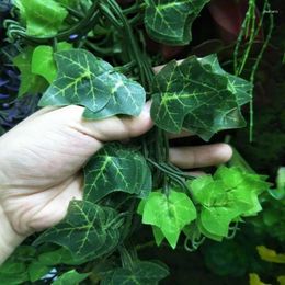 Decorative Flowers Artificial Green Plants Hanging Ivy Leaves Fake Vine Home Garden Wall Party Decoration Seaweed 210cm