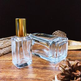 Glass Square Bottom Perfume Bottle 30ml Portable Perfume Spray Bottle 100ml Toner Bottled Empty Bottle Supply