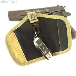 Outdoor Key Holder Pouch Tactical Silent Key Keeper Bag Foldable Military Police Duty Belt Key Chain Small Pocket