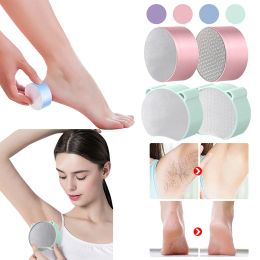 New Double Sided Nano Glass Hair Grinder 2-In-1 Foot Grinder Manual Physical Safe Epilator Easy Cleaning Reusable Epilator Tool