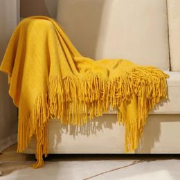 Blankets Knitted Blanket Sofa Household Products Bed End Towel Nordic Office Nap Sleeping Basket Room Decor