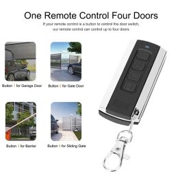 Multi-Frequency Garage Door Remote Control Duplicator 280MHz-868MHz Self-Copy Variable Code Grabber Barrier Keychain Transmitter