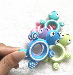 Baby Silicone Teether Cute Animal Turtle Chew Baby Baby Children Teeth Toys DIY Chewing Necklace Care Tools2831979