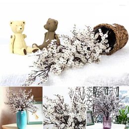 Decorative Flowers 5PCS DIY Artificial Long Stem Branch 50cm Bouquets Baby Breath Cherry Blossoms Home Decor