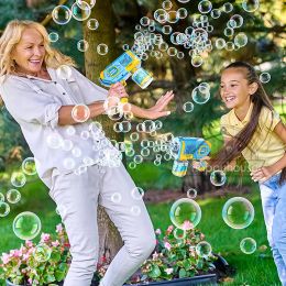 Astronaut Automa Bubble Machine for Children Bubble Gun Rocket Launcher Bubble Blower for Kids Soap Bubble Maker Summer Toys