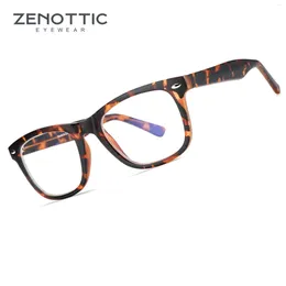 Sunglasses ZENOTTIC 2024 Classical Anti Blue Light Blocking Glasses Computer Square Eyewear For Unisex