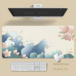 Art Large Mouse Mat Gaming Mousepad Big Gamer Mousepads 50x100cm Rubber Keyboard Mats Desk Pad Mat Table Carpet Mouse Pad