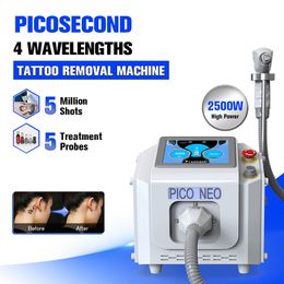 Perfectlaser Pico Laser Tattoo Removal nd yag Laser Machine 1064 532 755 1320 4 Wavelengths Skin Tightening Pigment Scar Blackhead Reduction Device Professional