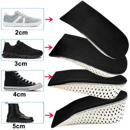 Invisible Height Increase Insole Unisex 2-5CM Half Heel Shoe Insoles Breathable Ultra Light Elevated Sports Shoes Pad Cushion