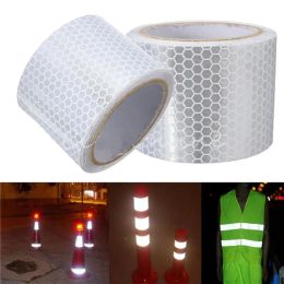 Safety Reflective Strip Sticker Car-Styling Self Adhesive Warning Tape Automobile Motorcycle Film Baby Car Decal 5*100cm/5*300cm