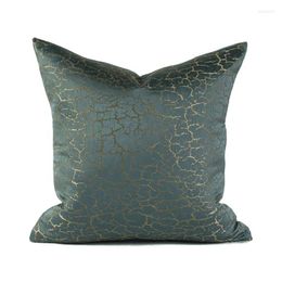 Pillow Throw Covers Decorative Square Pillowcase Soft Solid Case For Sofa Bedroom Outdoor 18x 18 Inch (Gold Green))