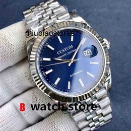 Sapphire Automatic Watch Male 40mm Crystal Glass Stainless Steel Case Luminous Waterproof Mechanical Strap Luxury Designer Wristwatches