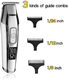 Kemei Professional Hair Clipper Beard Trimmer for Men Adjustable Speed LED Digital Carving Clippers Electric Razor Hair cut