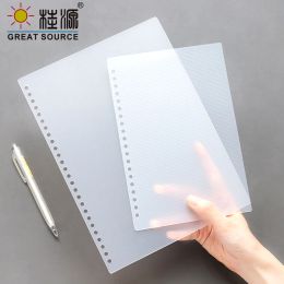 Cover A4 Journal Cover PP Color Cover 30 Holes Binder Ring Notebook Cover Shool Office File Cover (6PCS)