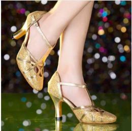 Boots 2017 Latin Dance Shoes Woman High Heel Sier Gold Cheap Ballroom Dancing Shoes Girls Gliter Closed Toe Salsa Shoes 5cm 8cm Heel