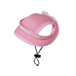 Dog Apparel Spring Summer Pet Hat Cute Outdoor Baseball Breathable Mesh Puppy Sunhat Adjustable Casual Headwear