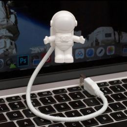 Portable Keyboard Light USB Small Night Light Astronaut Appearance Led Computer Light Angle Adjustable Creative Book Light