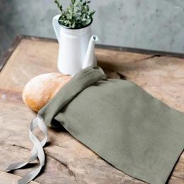 Storage Bags Promotion Reusable Produce Bag With Drawstrings Natural Linen Washable For Food Safe Shopping Groceries TJ7720 Gift