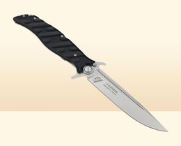 RUSSIAHOKC Noks Finka Manual Open Bearing Folding Knife Single Edge D2 Stainless Steel G10 Handle Pocket Knives selfdefense tool9046407
