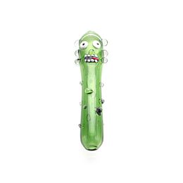 The New 4.72inch Green Funny Pickle Glass Hand Pipe Smoking Accessories for Hookah YD4374