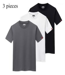Men039s T Shirts Cotton Men TShirt 3 PcsLot High Quality Fashion Solid Colour Casual Short Sleeve Summer Tee Shirt Clothing TX9024039