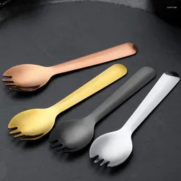 Forks Dessert Spork Creative Design Kitchen Tableware Tool Stainless Steel Sporks Ice Cream Spoons Accessories