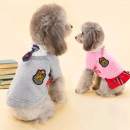 Dog Apparel Couple Pet Clothes Uniform Clothing For Small Medium Dogs Costume Chihuahua Puppy Shirt