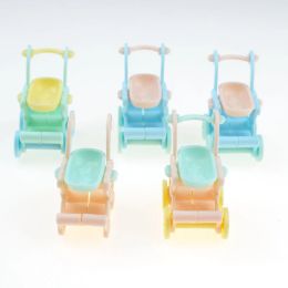 10 Pcs Children's Puzzle Toy Multi-coloured DIY Assembly Set Mini Baby Stroller Model Twisted Egg Toys Children Play House Toys