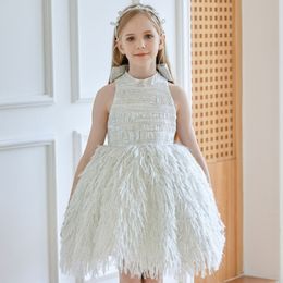 Light Luxury Dresses Niche High-end Flower Girl Princess Dresses Piano Performance Costumes for Small Hosts