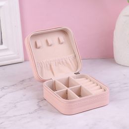 Candy Color Jewelry Organizer Display Storage Box Travel Earrings Necklace Ring Holder Jewelry Case Boxes