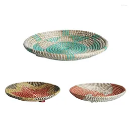 Table Mats Promotion! Round Woven Placemats Natural Straw Braided Heat Resistant Non-Slip Weave