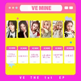 6pcs/set IVE Album I'VE MINE MAKESTAR LOMO Card Eleven Girls Group YUJIN WONGYONG LIZ Rei Leeseo GAEUL Postcard Photo Card KPOP