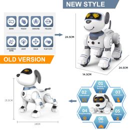 Intelligent Remote Control Robot Dog Electronic Stunt Voice Command Programmable Touch-sense Music Song Children's Toys for Boys