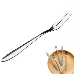 Forks Fruit Dessert Lovely Mini Fork Set Snack Cake Stainless Steel Tableware For Cocktail Party