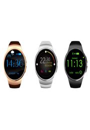 KW18 Smart Watch Full Screen Rounded AndroidIOS Bluetooth Reloj Inteligente SIM Card Heart Rate Monitor Watch Clock Mic Anti lost3733704