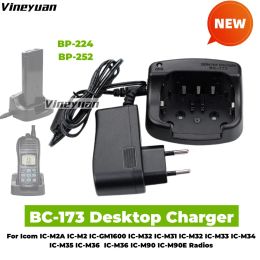 BC-173 Desktop Charger for Icom IC-M2A IC-M2 IC-GM1600 IC-M32 IC-M31 IC-M32 IC-M33 IC-M34 IC-M35 IC-M36 BP-224 BP-252 Battery