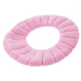 Bath Mats Toilet Pad Polyester Washable Cushion Bathroom Warmer Lid Thicker Seat Cover Supplies Supple