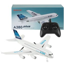 A380 Aeroplane Airbus RC Aeroplane Foam Toys 2.4G Glide Fixed Wing RTF Plane Outdoor Toys Drone Modle Easy Fly Children Gift