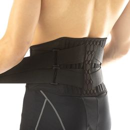 Lumbar Support Belt Lower Back Brace Abdominal Binder Men Women Waist Trainer Corset Sweat Slim Belt for Sports Gym Pain Relief 240323
