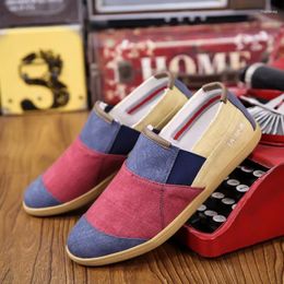 Casual Shoes Canvas Men Causal Mixed Colors Men's Flat Trendy Loafers Autumn Luxury Soft Male Walking Zapatillas Informales