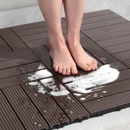 Bath Mats Bathroom Anti-Slip Shower Foot Mat Anti-Drop Splicing Heightening Floor Waterproof Full Accessories Set