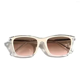 Sunglasses TR90 Material Women Style Fashion Square Shape Male Female Sun Glasses Model Show For