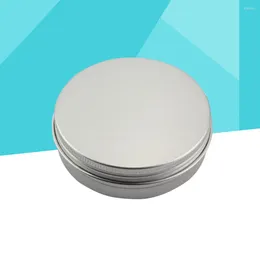 Storage Bottles 100ml Aluminium Specimen Box With Thread Travel Container Empty Cream Jar Pot Lid For Makeup Pomade