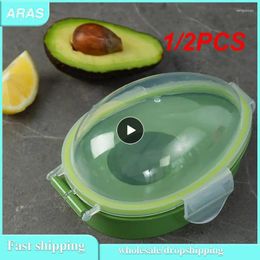 Storage Bottles 1/2PCS Avocado Box Saver Keeper Container Fruit Food Crisper Refrigerator Fridge Salad Holder Vegetable Containers