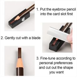 Eyebrow Pencil Sharpener For Semi-permanent Eyebrow Makeup No.1818 Profiler Pen Microblading Tattoo Sharpening Tip Thin Tool 1pc
